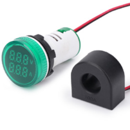 Indicator Voltmeter & Ammeter (Round)