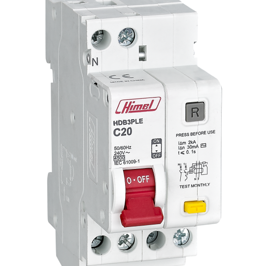 RCBO 1P+N 30mA 3.5kA (6 ~ 40A)