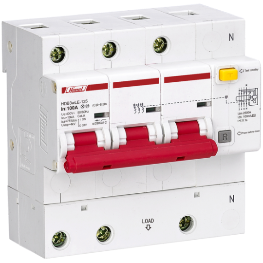 RCBO 3P 30mA 10kA (80 ~ 125A)